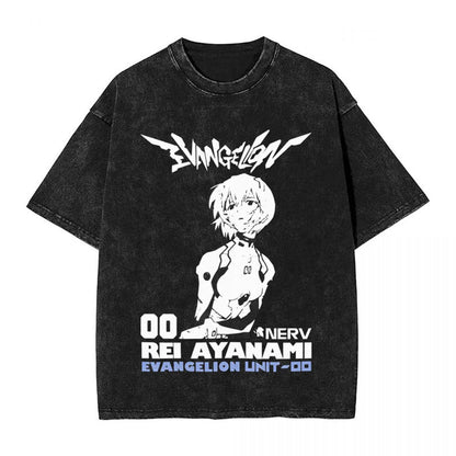 Neoned Genesised Evangelioned T-Shirt Vintage Anime Fashion
