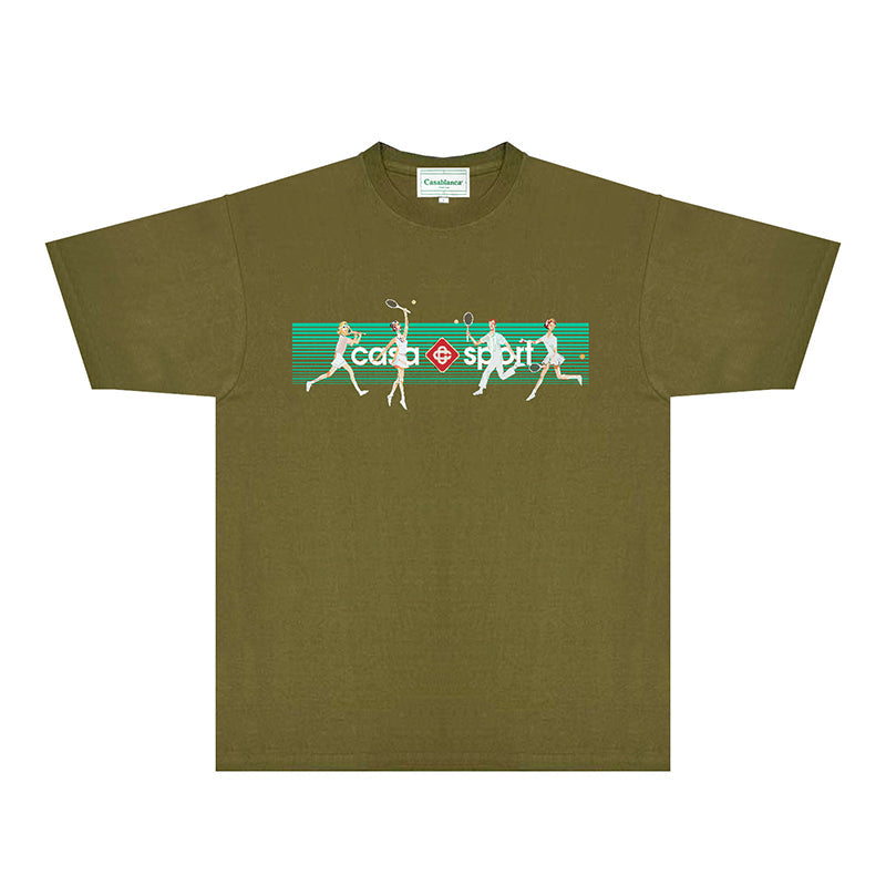 Casablanca T Shirts Fashion Print Street