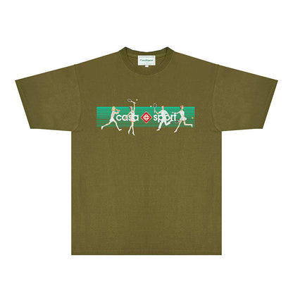 Casablanca T Shirts Fashion Print Street