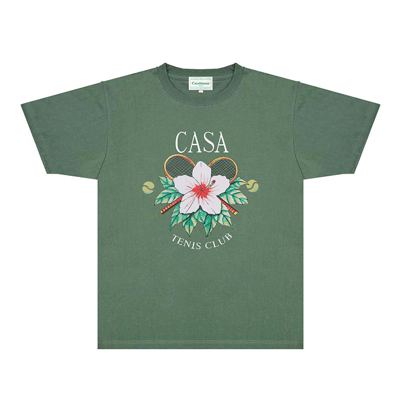 Casablanca T Shirts Fashion Print Street