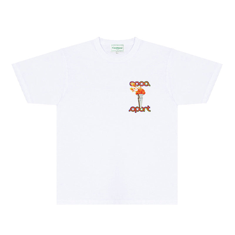Casablanca T Shirts Fashion Print Street