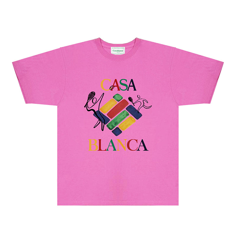 Casablanca T Shirts Fashion Print Street