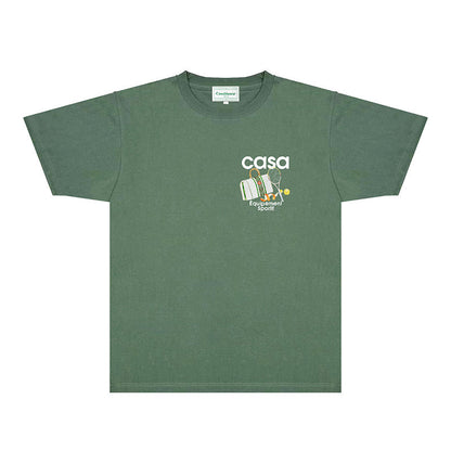 Casablanca T Shirts Fashion Print Street