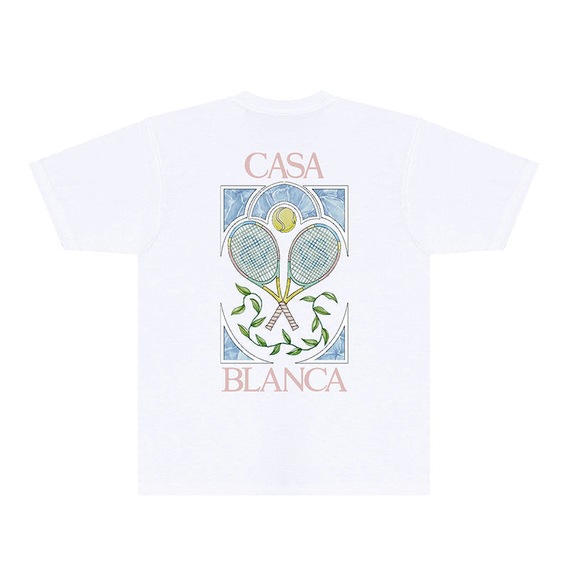 Casablanca T Shirts Fashion Print Street