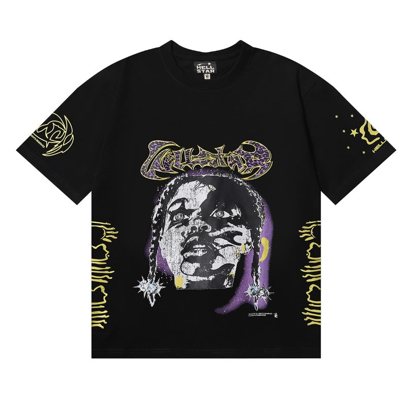 Hellstar T Shirts Retro abstract print