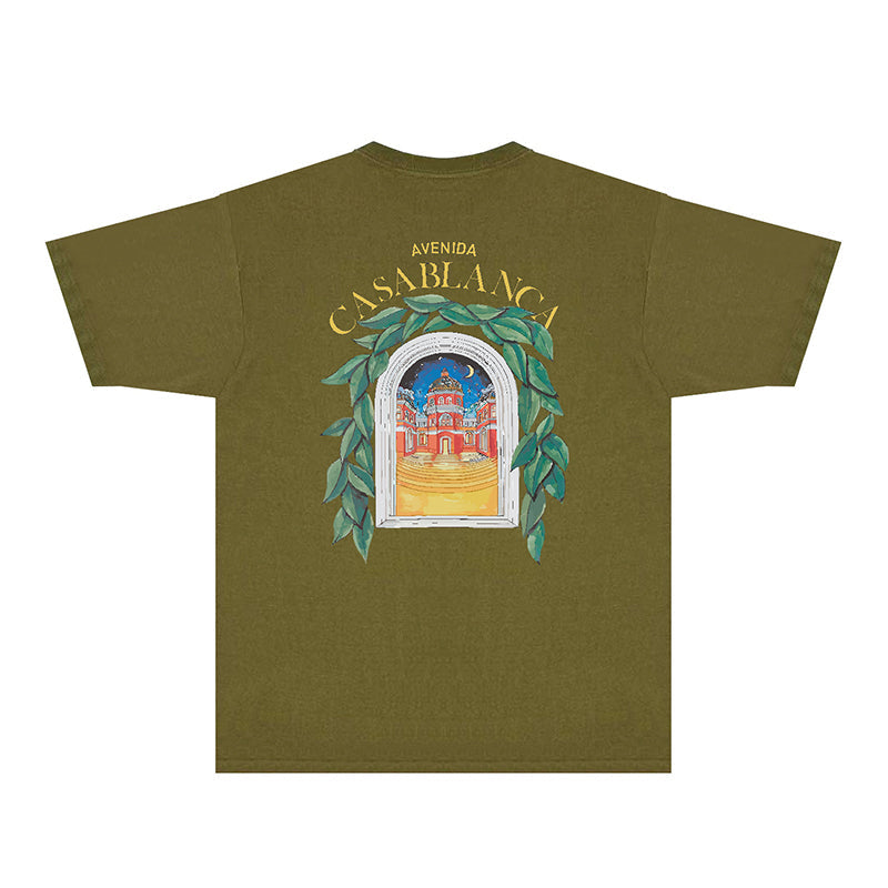 Casablanca T Shirts Fashion Print Street