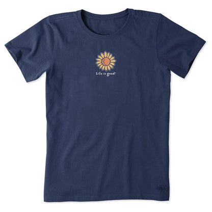 Life is Good Women's Sunflower Vintage Crusher Tee