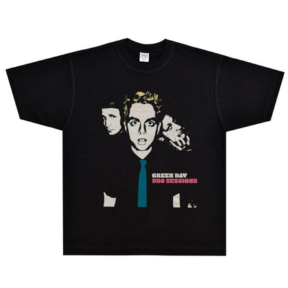 Green Day T Shirt Rock Vintage Loose