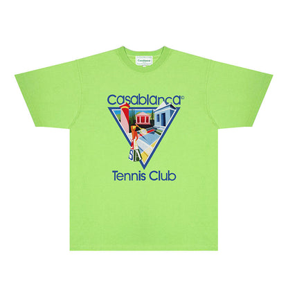 Casablanca T Shirts Fashion Print Street