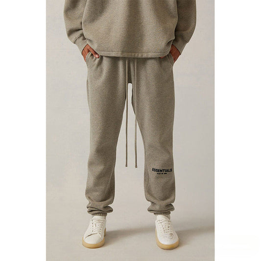 Fog Essentials Pant Black Flocked Printed Trousers