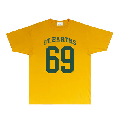Rhude T Shirts Printed Trendy Pure Cotton