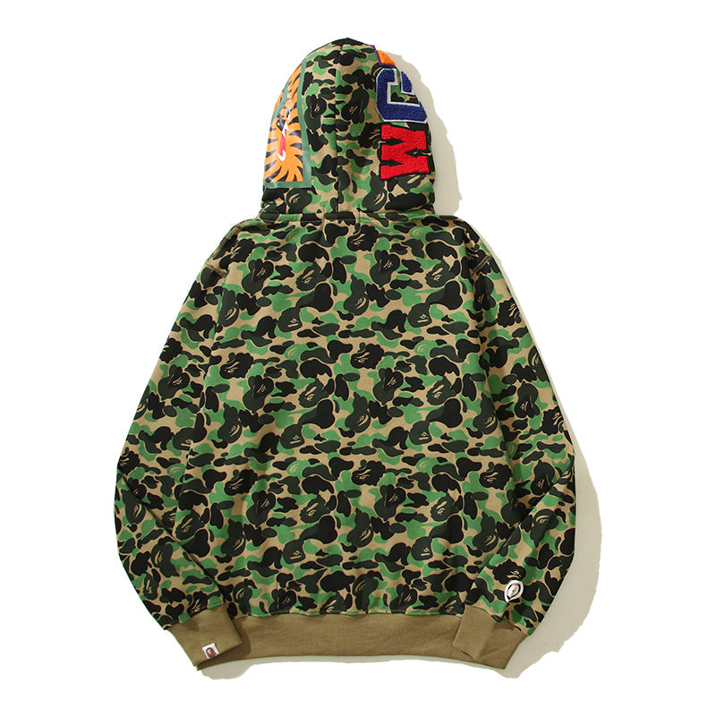 Multicolor Designer Shark Full Zip Up Unisex Y2K Style Streetwear Made with High-Quality Material