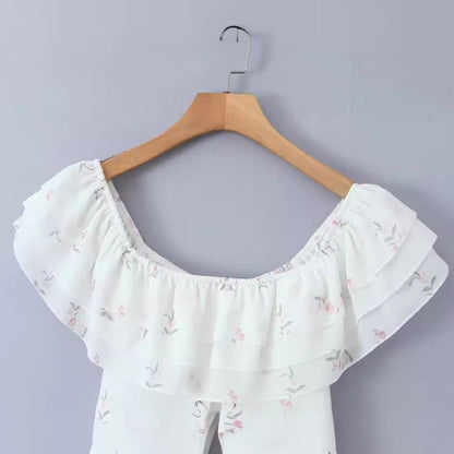 Women Tops Summer Cake Dress Sexy Skirt