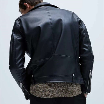 Men Motorcycle Jacket Faux Leather Motorcycle Jacket Coat 1966/300