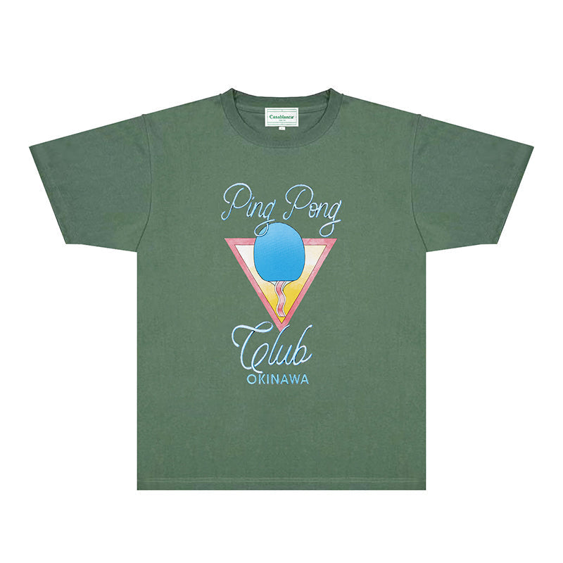 Casablanca T Shirts Fashion Print Street