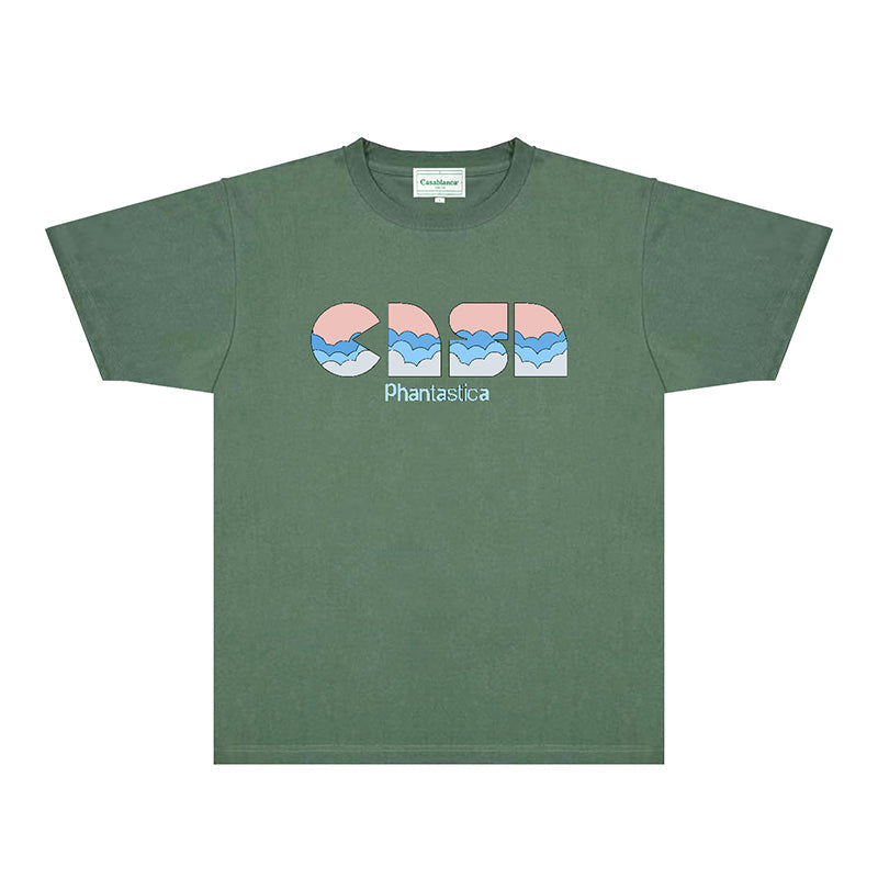 Casablanca T Shirts Fashion Print Street