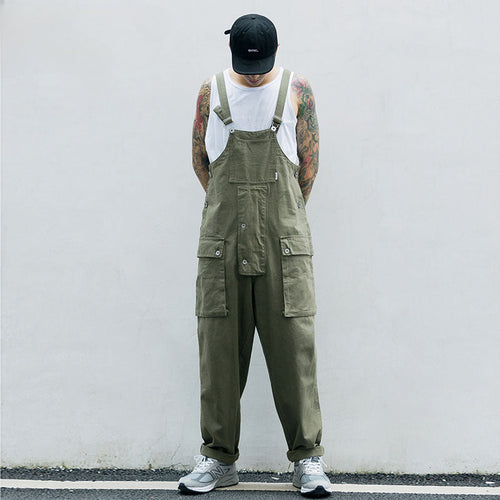 Cargo Pants Vintage Suspender Pants