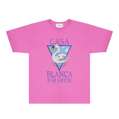 Casablanca T Shirts Fashion Print Street