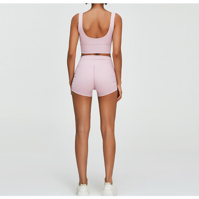 Women Yoga Set Sports Suit Sports Underwear Sports and Fitness Shorts