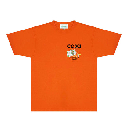 Casablanca T Shirts Fashion Print Street