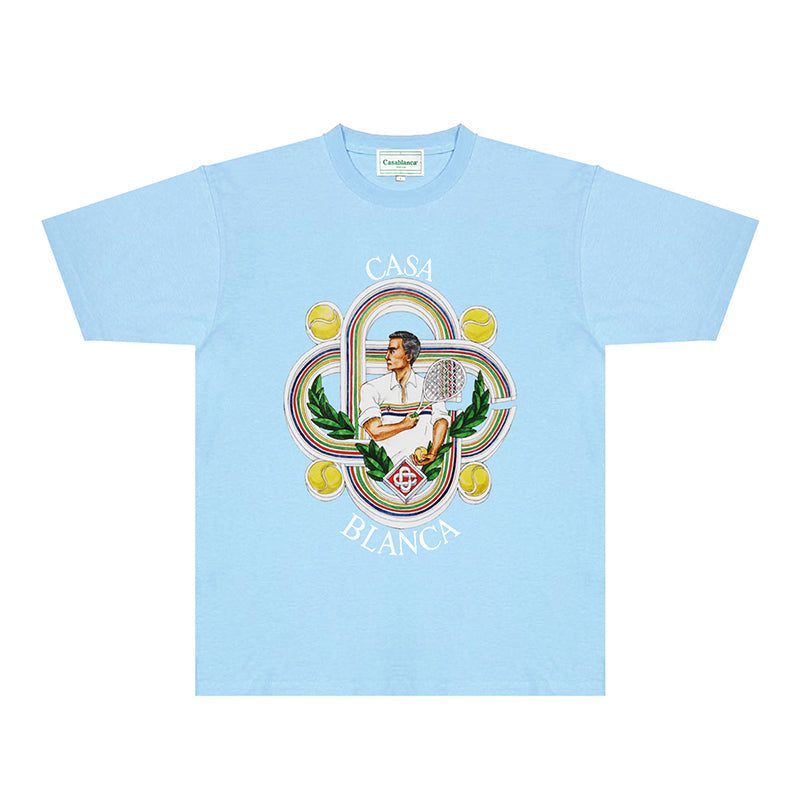 Casablanca T Shirts Fashion Print Street