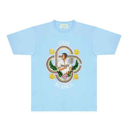 Casablanca T Shirts Fashion Print Street