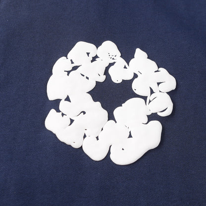 Denim Tears Cotton Wreath Navy Hoodie