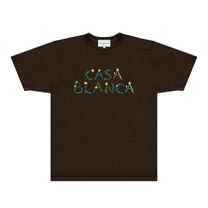 Casablanca T Shirts Fashion Print Street