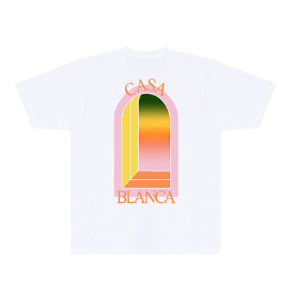 Casablanca T Shirts Fashion Print Street