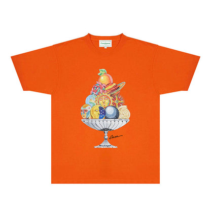 Casablanca T Shirts Fashion Print Street