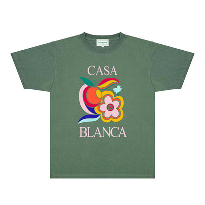 Casablanca T Shirts Fashion Print Street