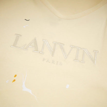 Gallery Dept T-Shirt Joint Letter Embroidery Hand Painted Ink Splashing Short Sleeve T-Shirt