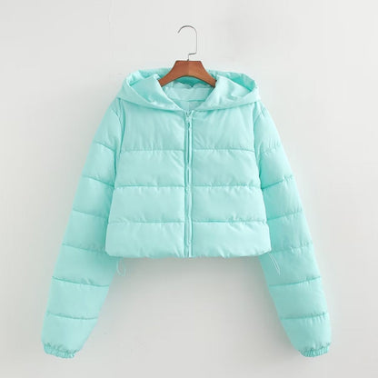 Women Cotton Coat Simple down Jacket