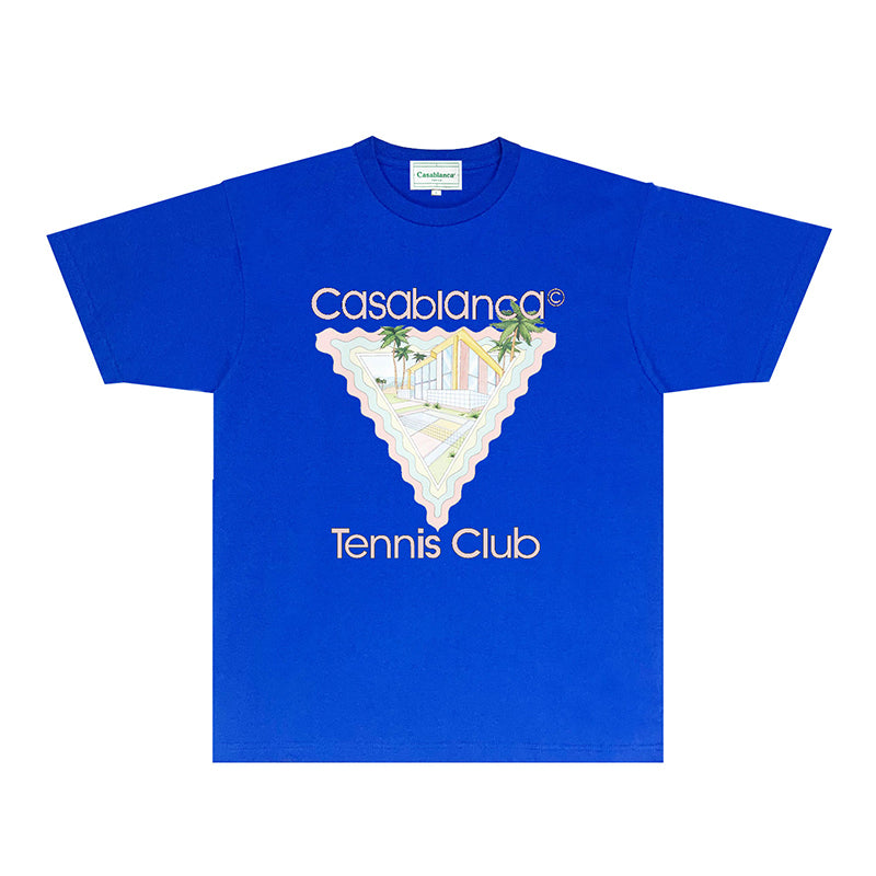 Casablanca T Shirts Fashion Print Street