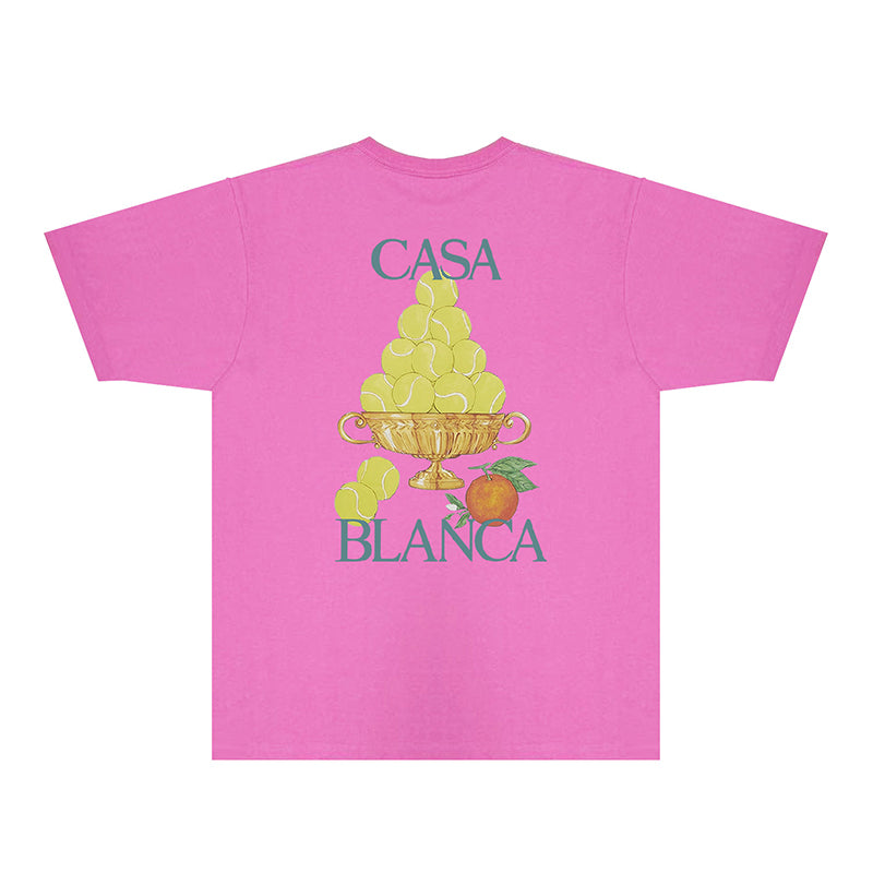 Casablanca T Shirts Fashion Print Street
