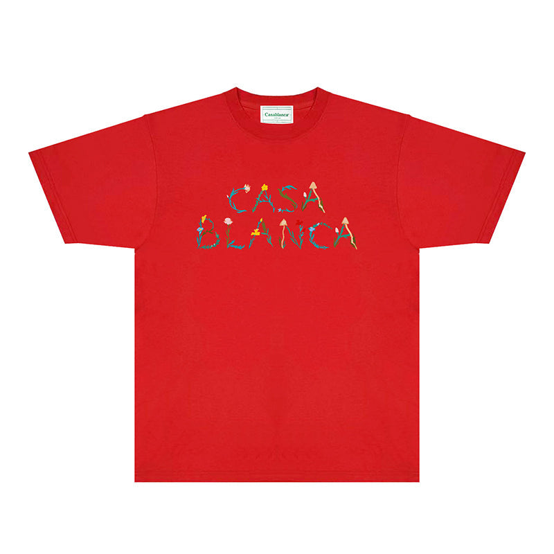 Casablanca T Shirts Fashion Print Street