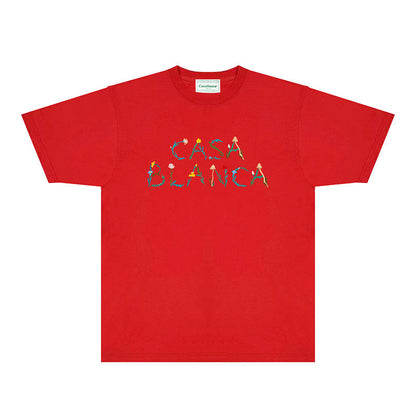 Casablanca T Shirts Fashion Print Street