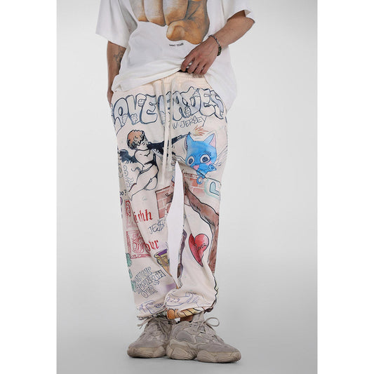 Unisex Pants Saint Michael Trendy Loose Casual Pants