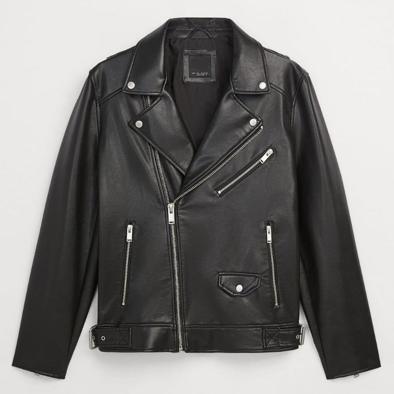 Men Motorcycle Jacket Spring Faux Leather Motorcycle Jacket Jacket 3427/400