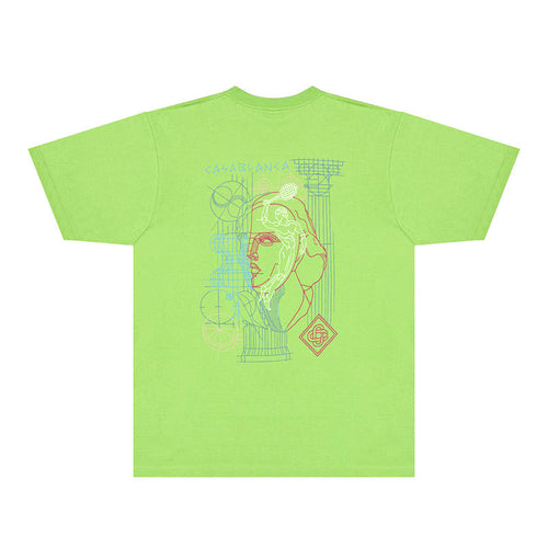 Casablanca T Shirts Fashion Print Street