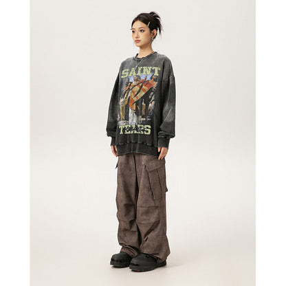 Unisex Hoodies Saint michael Made Old Crew necks Hoodies