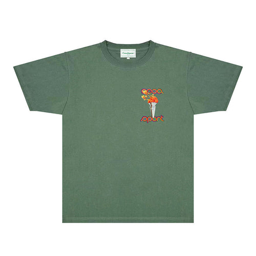 Casablanca T Shirts Fashion Print Street