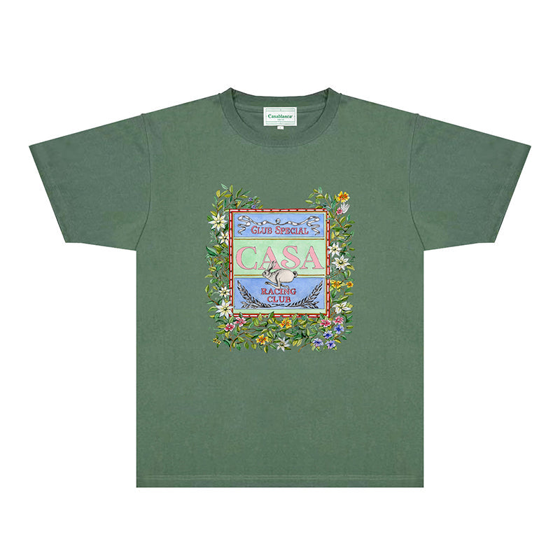 Casablanca T Shirts Fashion Print Street