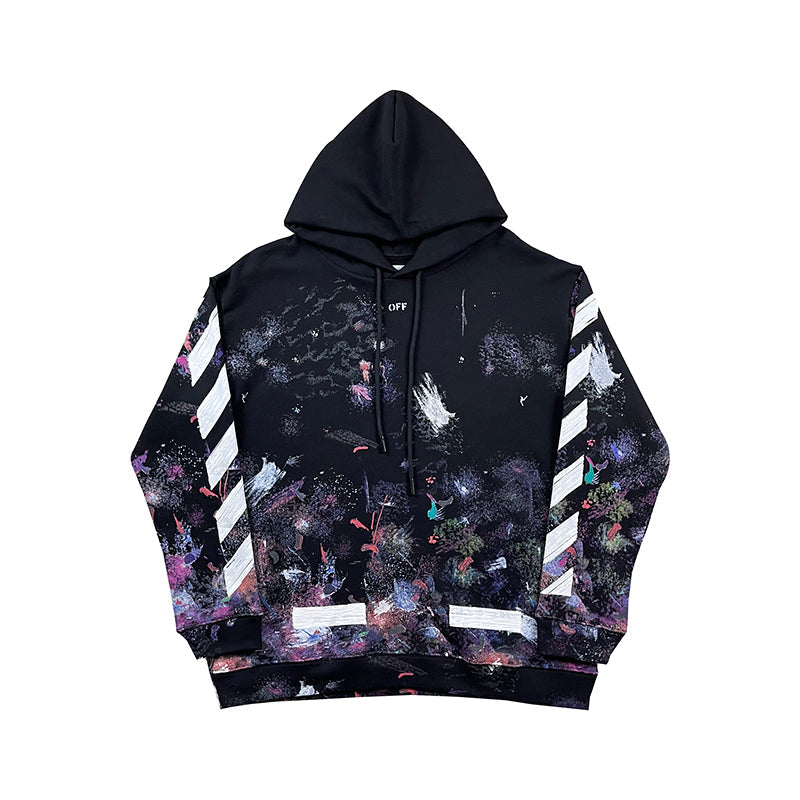 OW Hoodie Evergreen Fireworks Splash Long Sleeves
