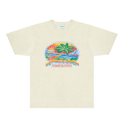 Casablanca T Shirts Fashion Print Street