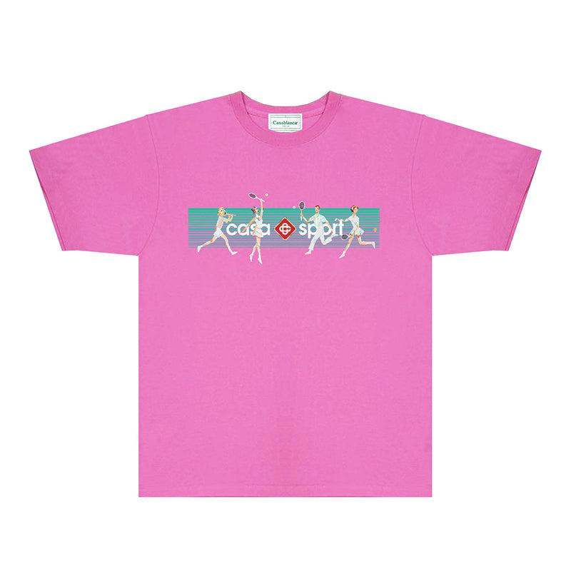Casablanca T Shirts Fashion Print Street