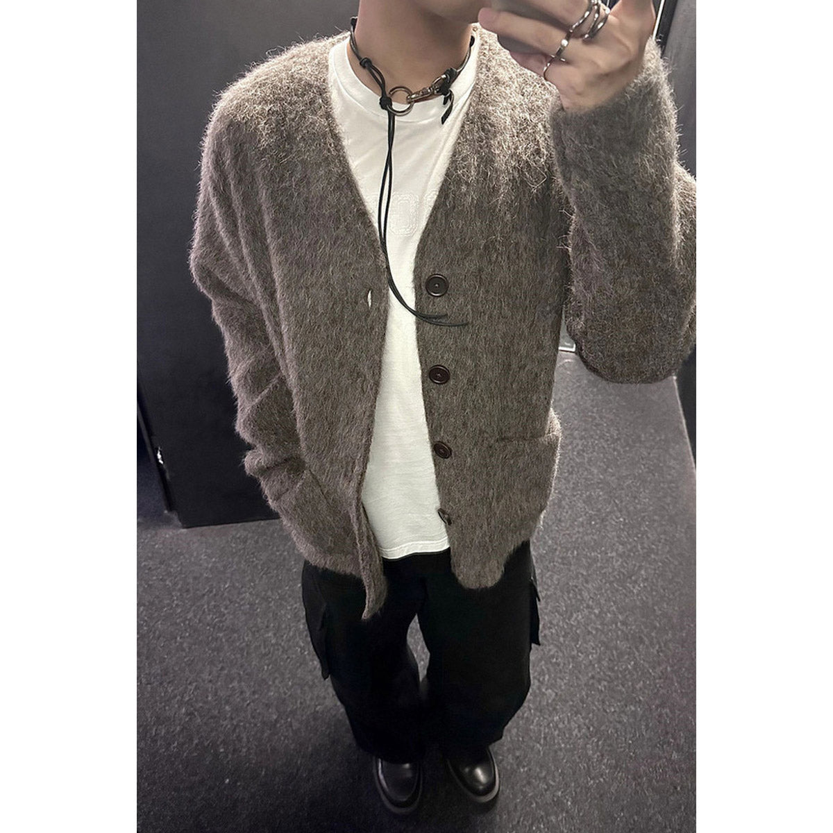 Unisex Sweater Our Legacy Casual Loose Cardigan Sweater
