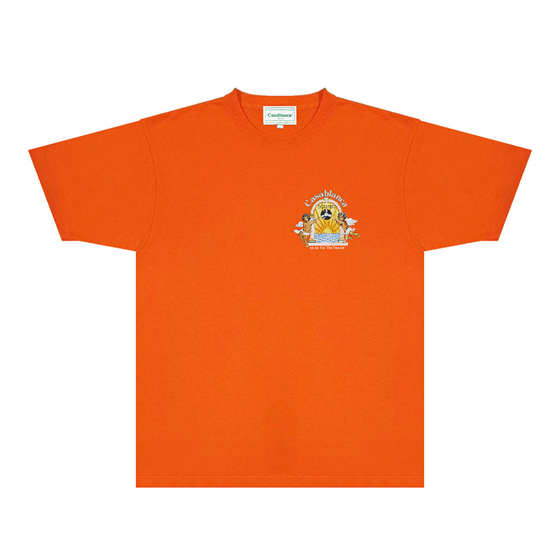Casablanca T Shirts Fashion Print Street