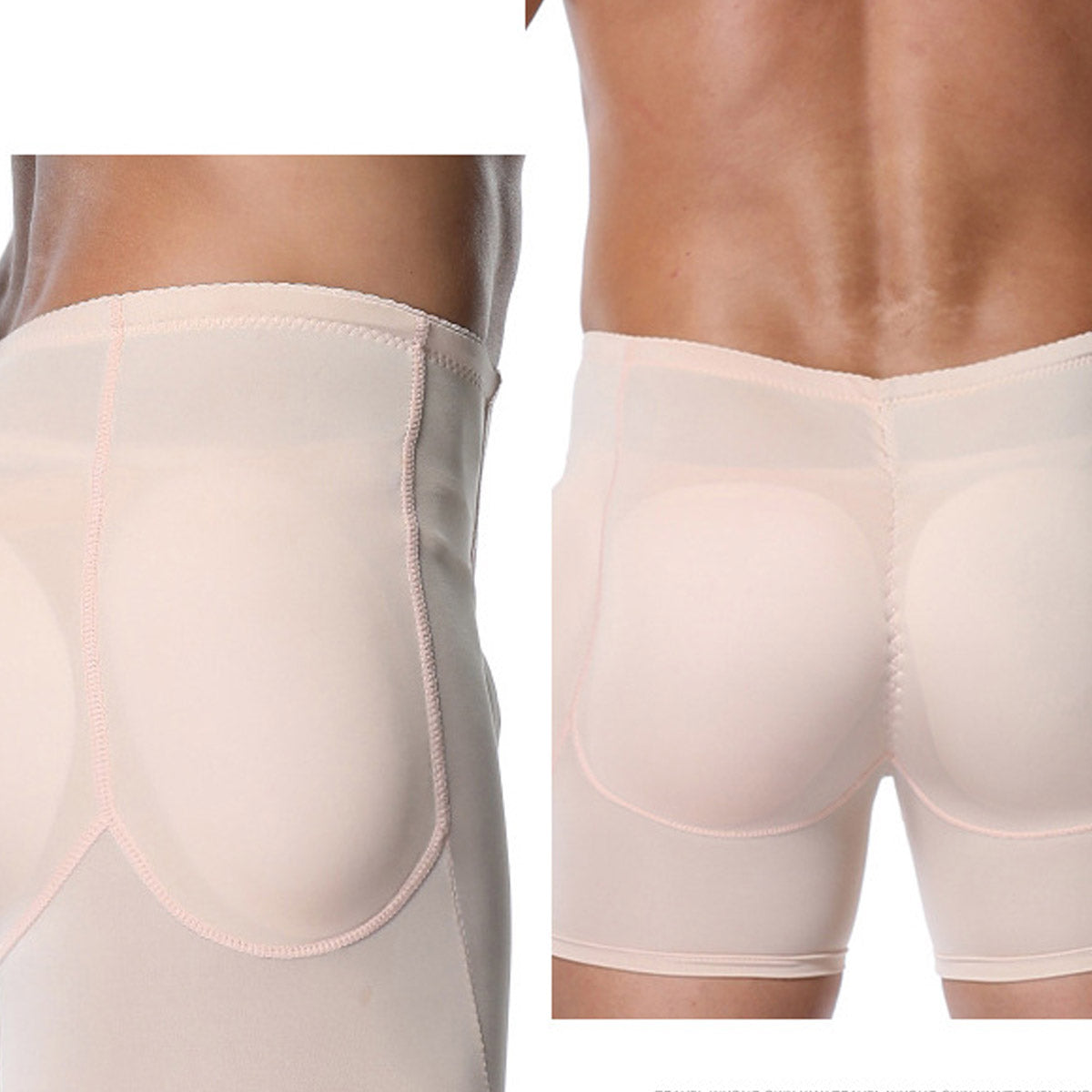Men's Butt-Lift Underwear Ripped Back Hip Design Sexy Four Corners Shorts