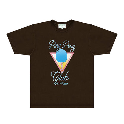 Casablanca T Shirts Fashion Print Street